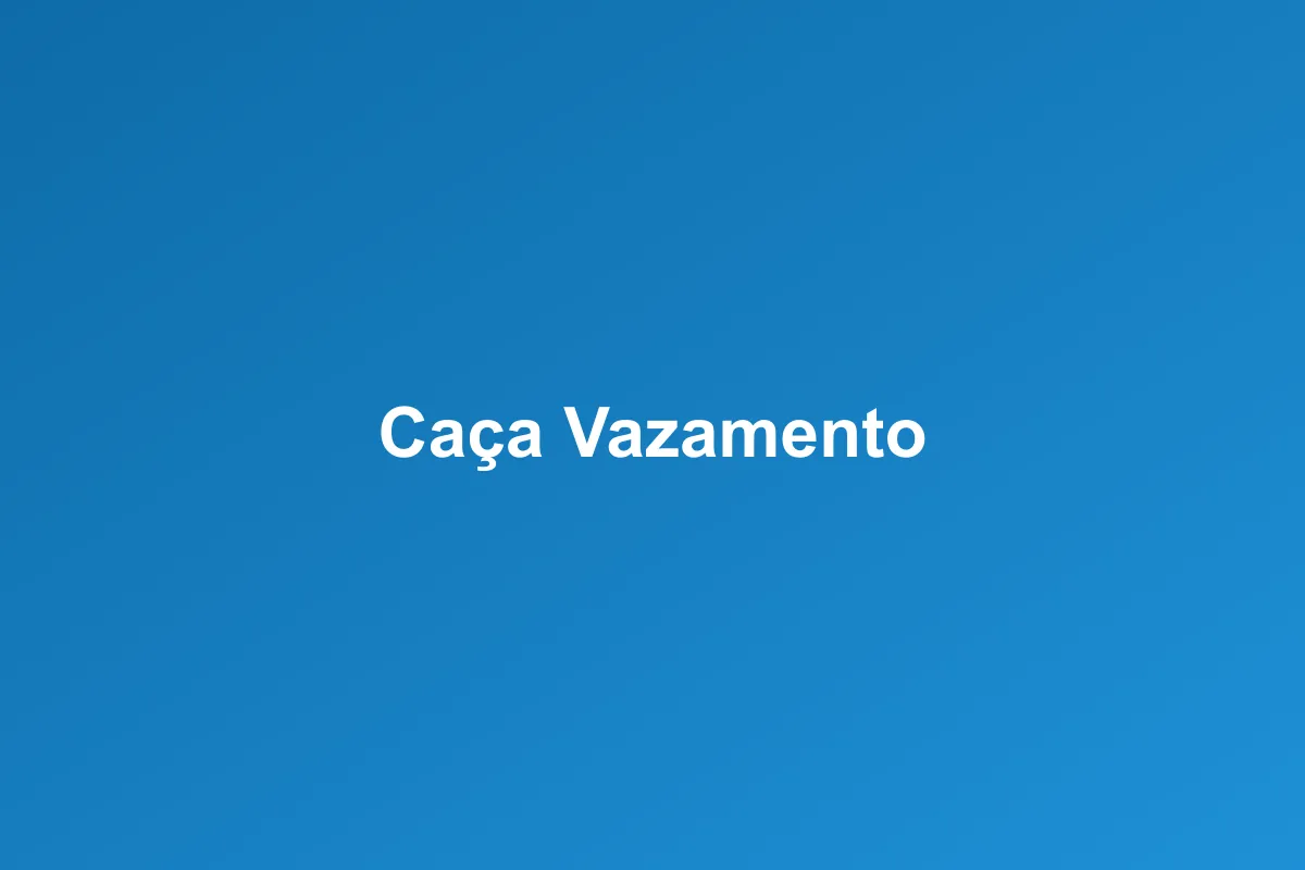 Caça-vazamento de Gás em Taubaté